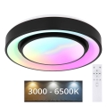 Globo - Dimmbare RGBW-Deckenleuchte LED/24W/230V 3000-6500K+ Fernbedienung