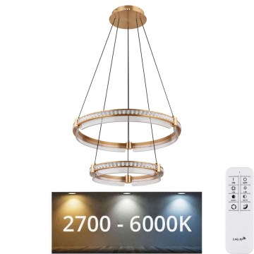 Globo - Dimmbarer LED-Kristall-Kronleuchter an Aufhängung LED/78W/230V 2700K-6000K + Fernbedienung