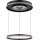 Globo - Dimmbarer LED-Kronleuchter an Aufhängung LED/54W/230V 2700-6500K d 60 cm schwarz + Fernbedienung