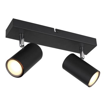 Globo - Einbauleuchte 2xGU10/35W/230V schwarz