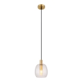 Globo - Hängeleuchte 1xE14/40W/230V d 16 cm Messing