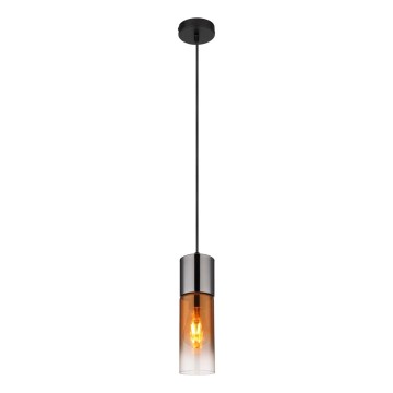 Globo - Hängeleuchte 1xE27/25W/230V d 10,5 cm schwarz/kupfern