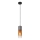 Globo - Hängeleuchte 1xE27/25W/230V d 10,5 cm schwarz/kupfern