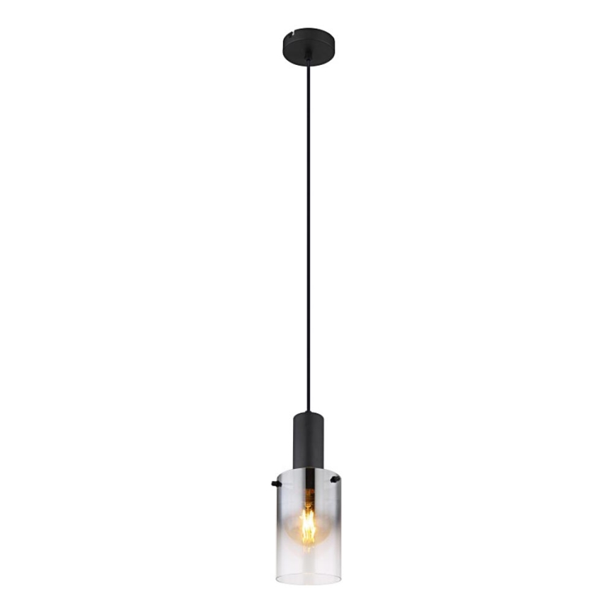 Globo - Hängeleuchte 1xE27/40W/230V d 12,5 cm schwarz