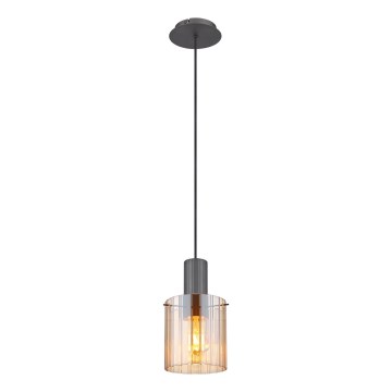 Globo - Hängeleuchte 1xE27/40W/230V d 18 cm braun
