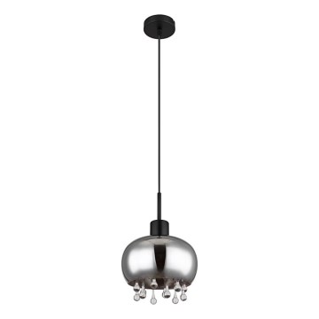Globo - Hängeleuchte 1xE27/9W/230V d 21 cm schwarz