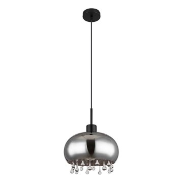 Globo - Hängeleuchte 1xE27/9W/230V d 28 cm schwarz