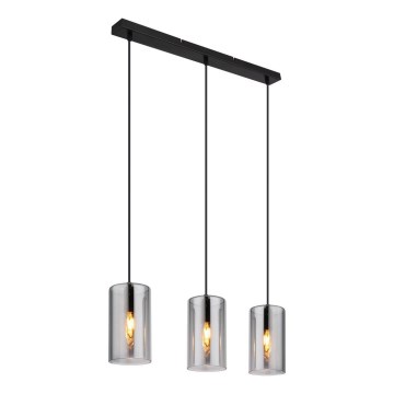 Globo - Hängeleuchte 3xE14/25W/230V schwarz