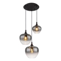 Globo - Hängeleuchte 3xE27/40W/230V d 48 cm schwarz
