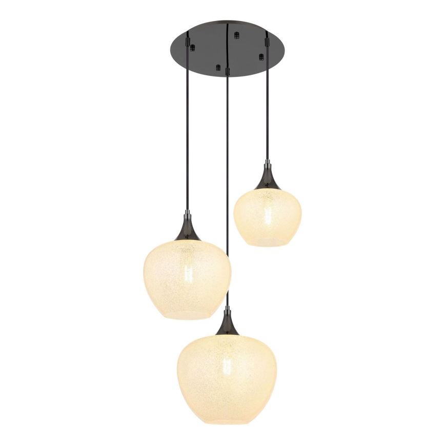 Globo - Hängeleuchte 3xE27/40W/230V weiß/anthrazit
