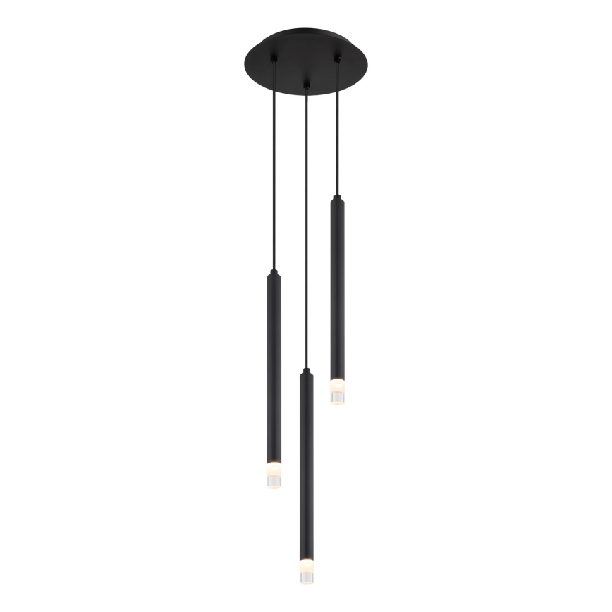 Globo - Hängeleuchte 3xG9/4W/230V d 24 cm schwarz