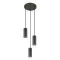 Globo - Hängeleuchte 3xGU10/25W/230V schwarz