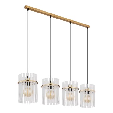 Globo - Hängeleuchte 4xE27/60W/230V golden