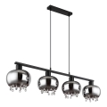 Globo - Hängeleuchte 4xE27/9W/230V schwarz