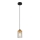 Globo - Hängeleuchte an Kabel 1xE27/40W/230V Metall/Holz