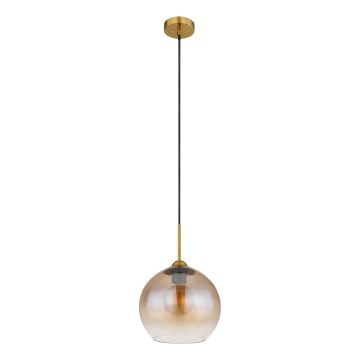 Globo - Hängeleuchte an Kabel 1xE27/60W/230V Messing