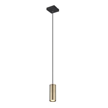 Globo - Hängeleuchte an Kabel 1xGU10/35W/230V schwarz/ messing