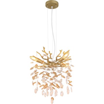 Globo - Hängeleuchte an Kabel 4xE14/40W/230V goldfarben