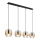 Globo - Hängeleuchte an Kabel 4xE27/60W/230V schwarz/Messing
