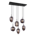 Globo - Hängeleuchte an Kabel 6xE14/40W/230V schwarz