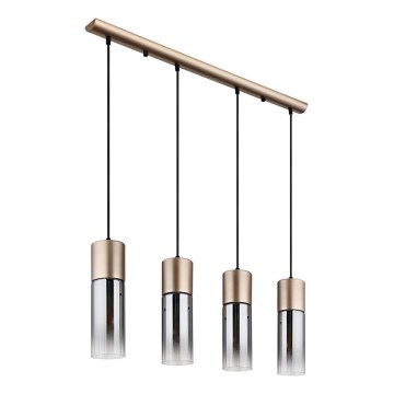 Globo - Hängeleuchte mit Kabel 4xE27/25W/230V bronzefarben