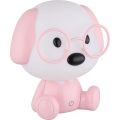 Globo - Kleine aufladbare LED-Kinder-Nachtleuchte mit Dimm-Funktion LED/1W/5V 500 mAh rosa