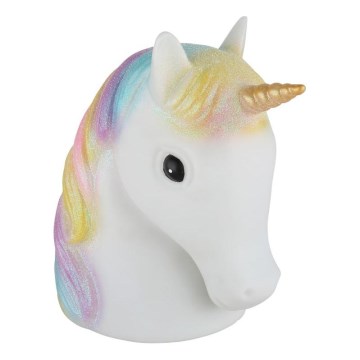 Globo - Kleine LED-Nachtleuchte für Kinder LED/1W/230/4,5V 3xAA Einhorn