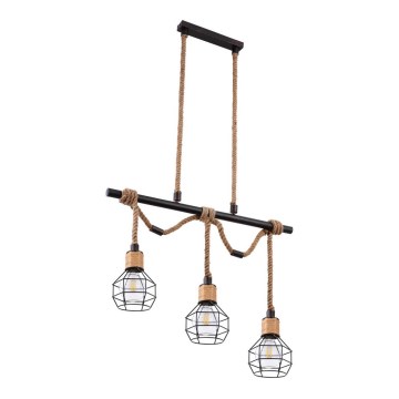 Globo - Kronleuchter an  Schnur 3xE27/60W/230V