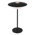 Globo - LED Außen-Tischlampe mit Touch-Bedienung, wiederaufladbar LED/3W/3,7V 1800/2700/3000K IP44 1800 mAh schwarz