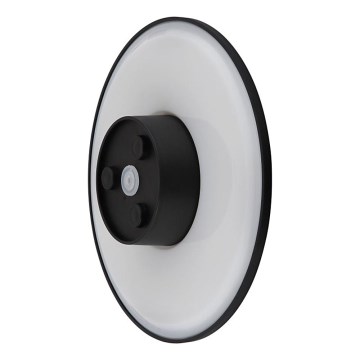 Globo - LED Außenwandleuchte LED/15W/230V 3000/4000/6000K Ø 25,2 cm IP44 schwarz