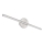 Globo - LED Badezimmerspiegelbeleuchtung LED/10W/230V 60,8 cm IP44 glänzender Chrom