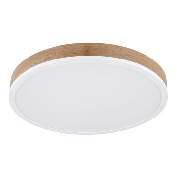 Globo - LED-Deckenleuchte LED/24W/230V d 45 cm braun