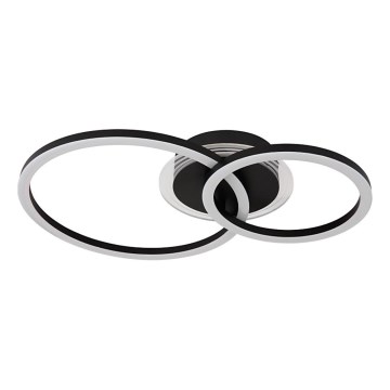 Globo - LED Deckenleuchte LED/30W/230V 2700/4500/6500K Ø 33x50 cm schwarz