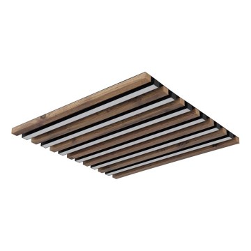 Globo - LED-Deckenleuchte LED/30W/230V 3000K 45x45 cm Holz