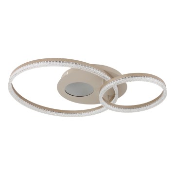 Globo - LED-Deckenleuchte LED/30W/230V 3000K 70x50 cm beige