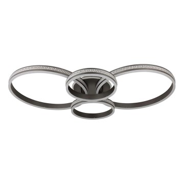 Globo - LED-Deckenleuchte LED/39W/230V 2700/4500/6500K 106x60 cm anthrazit