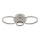 Globo - LED-Deckenleuchte LED/40W/230V 2700/4500/6500K Ø 35,5 x 53 cm Messing