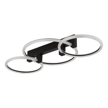 Globo - LED-Deckenleuchte LED/40W/230V 3000K 76,1x38 cm schwarz