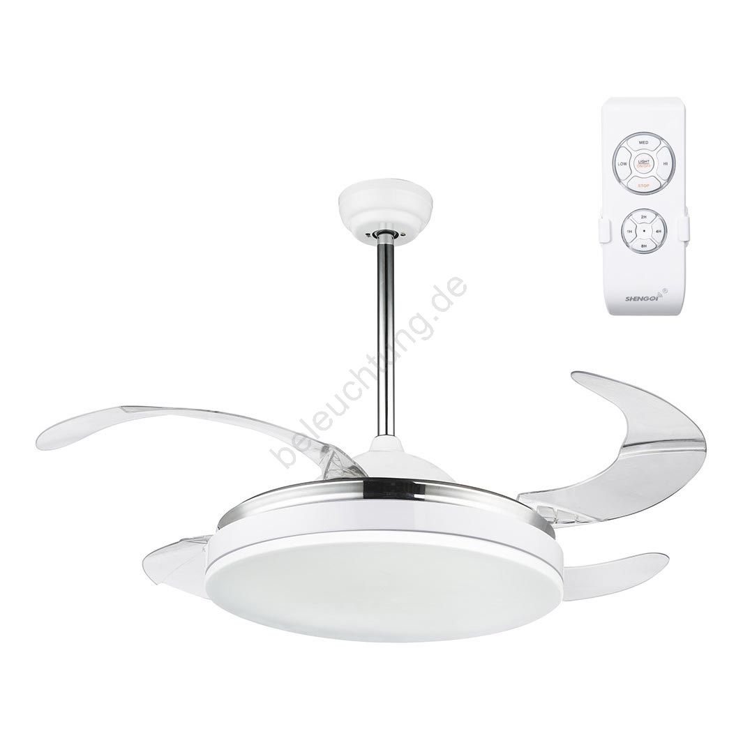 Globo 0351 - LED Deckenventilator mit Fernbedienung CABRERA LED/36W