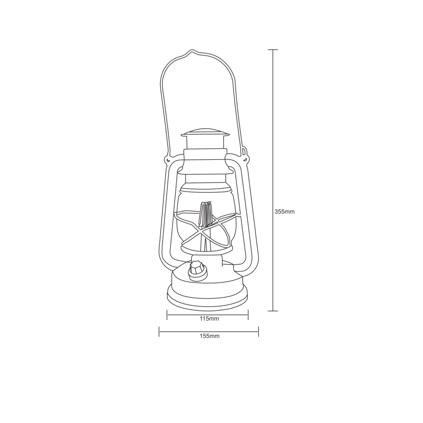 Globo - LED Dekorative Laterne LED/0,5W/3xAA