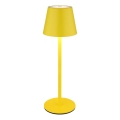 Globo - LED dimmbar, mit Touch-Bedienung, wiederaufladbare Outdoor-Tischleuchte 3-in-1 LED/3W/5V 3000/4000/5000K IP54 1800 mAh gelb