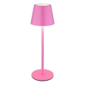 Globo - LED-dimmbar, mit Touch-Steuerung, wiederaufladbare Outdoor-Tischlampe 3in1 LED/3W/5V 3000/4000/5000K IP54 1800 mAh rosa