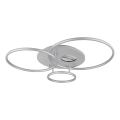 Globo - LED-dimmbare Deckenleuchte LED/54W/230V 2700–6000K 90×70 cm silber + Fernbedienung