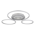 Globo - LED-dimmbare Deckenleuchte LED/60W/230V 2700-6500K 80,8x99,2 cm silber + Fernbedienung