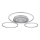 Globo - LED-dimmbare Deckenleuchte LED/60W/230V 2700-6500K 80,8x99,2 cm silber + Fernbedienung