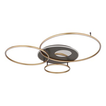 Globo - LED dimmbare Deckenleuchte LED/70W/230V 2700-6500K goldfarben inkl. Fernbedienung