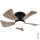 Globo - LED Dimmbare Deckenventilator LED/10W/230V 3000-6500K braun + Fernbedienung