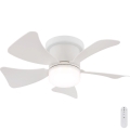 Globo - LED Dimmbare Deckenventilator LED/10W/230V 3000-6500K weiß + Fernbedienung