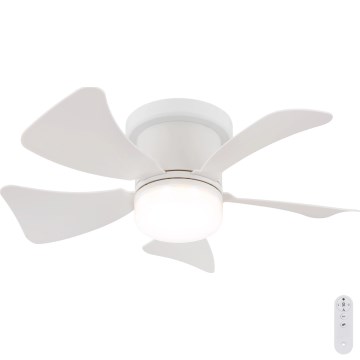 Globo - LED Dimmbare Deckenventilator LED/10W/230V 3000-6500K weiß + Fernbedienung