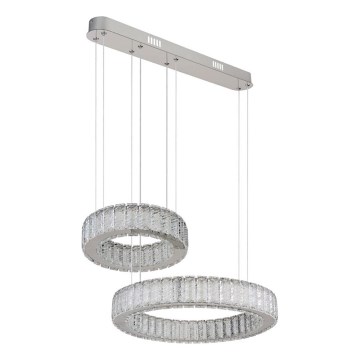 Globo - LED dimmbare Hängeleuchte an Seil LED/80W/230V 2700-6000K + Fernbedienung